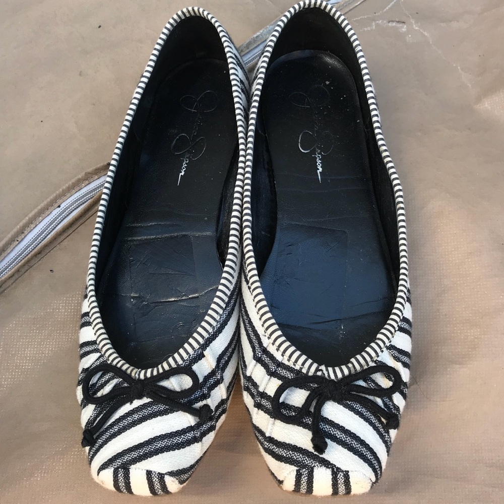 Two tones lines ballerinas